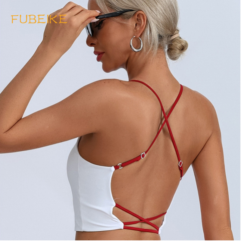 Suspender Tank Top - ストラップヨガタンクトップ、美背ヌードフィール、スリムフィットジムウェア、女性用セクシーなアウトフィット、ランニングフィットネスベスト、女性用衣類