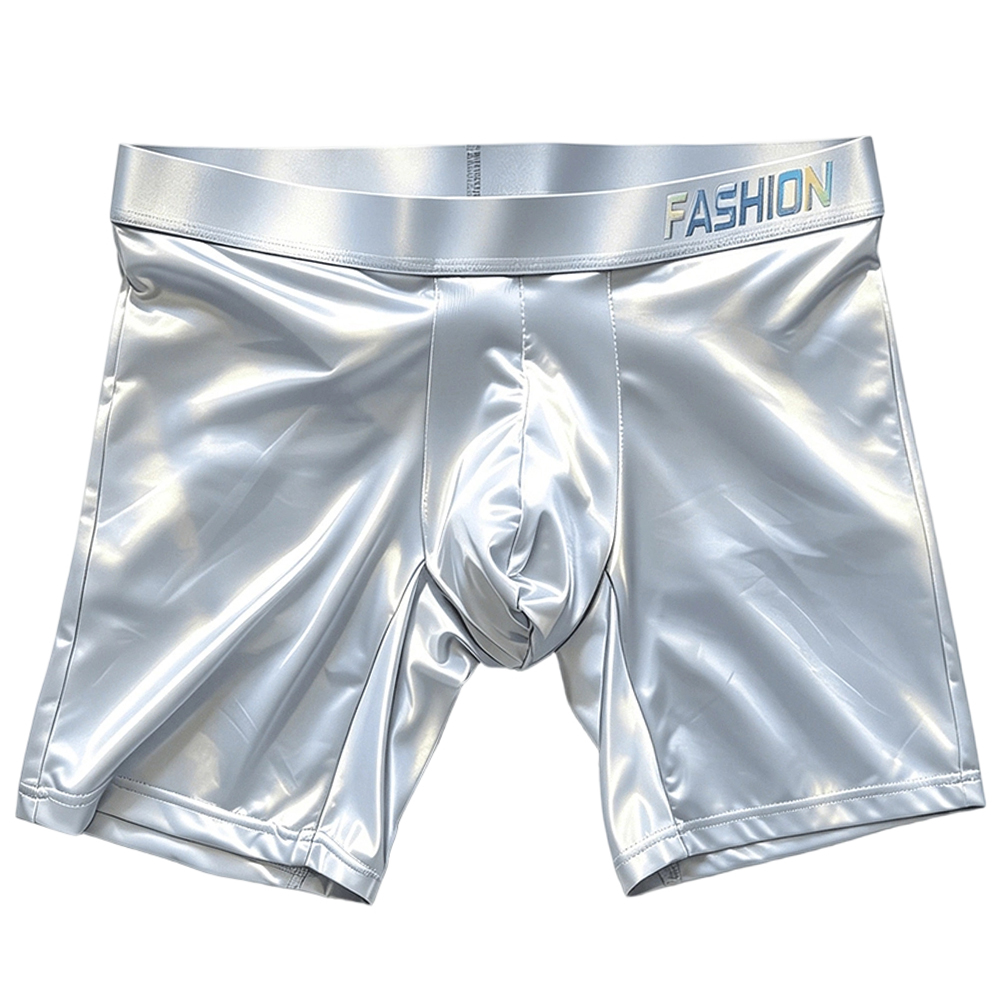 メンズ下着ボクサーパンツ男性ソリッドスリムアイスシルク拡張脚 - Boxer Shorts Modal のレビューと価格