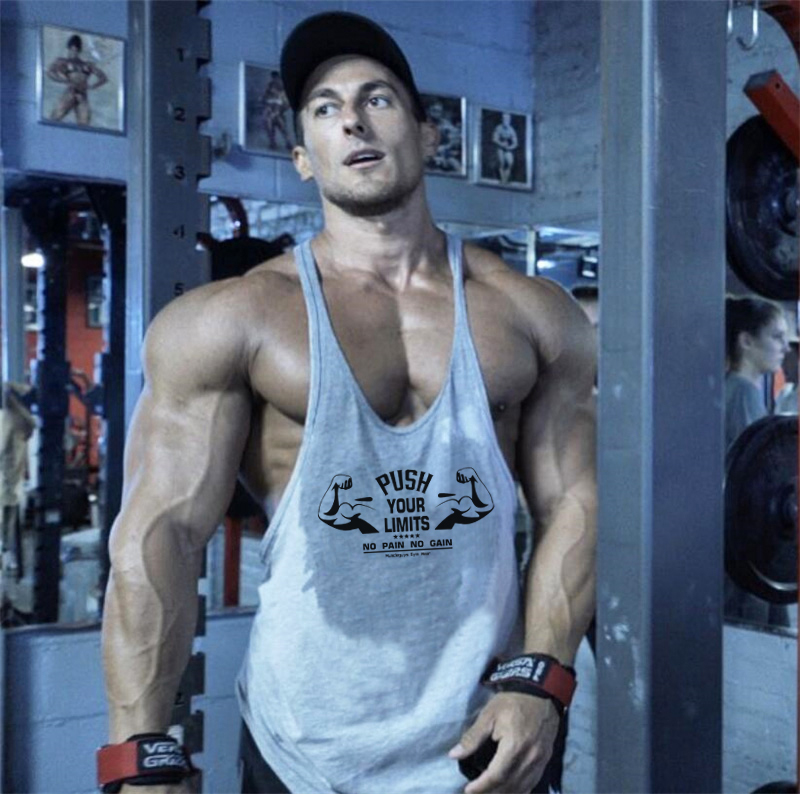 マッスルガイ-男性用のブランドの服,ボディービル用のノースリ - Sleeveless Undershirt のレビューと価格