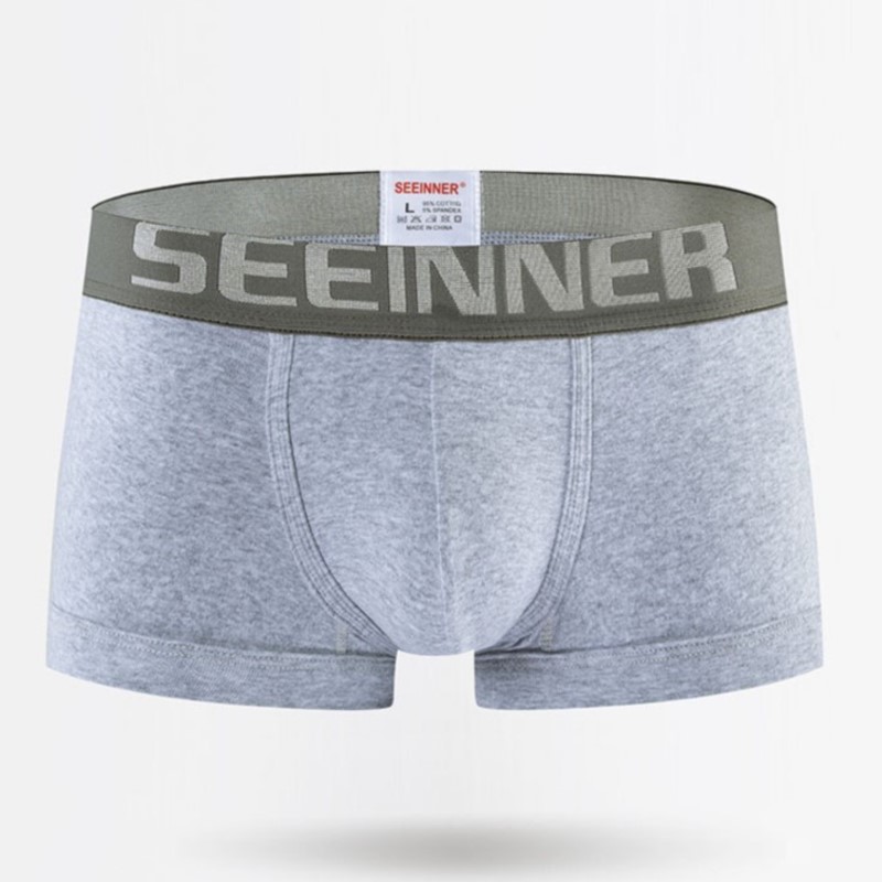 Seeinner メンズ ボクサーパンツ コットン U 凸ポ - Boxer Brief Pack Cotton のレビューと価格