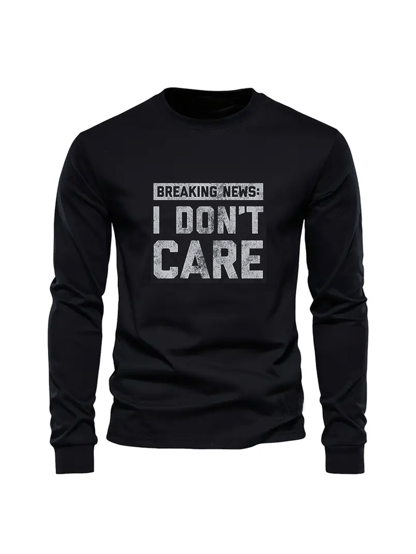 100%コットン メンズ クルーネック 長袖Tシャツ ルーズ - Undershirt Crew Neck のレビューと価格