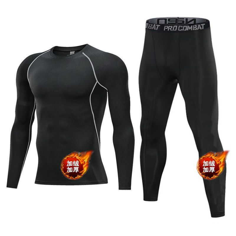 メンズフリース裏地付きコンプレッションスーツ、サーマル長袖ト - Compression Long Pant のレビューと価格
